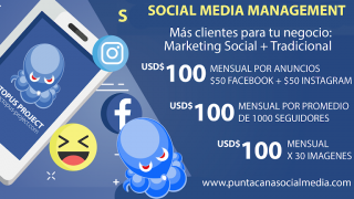 especialistas redes sociales empresas punta cana Punta Cana Social Media - Octopus Project
